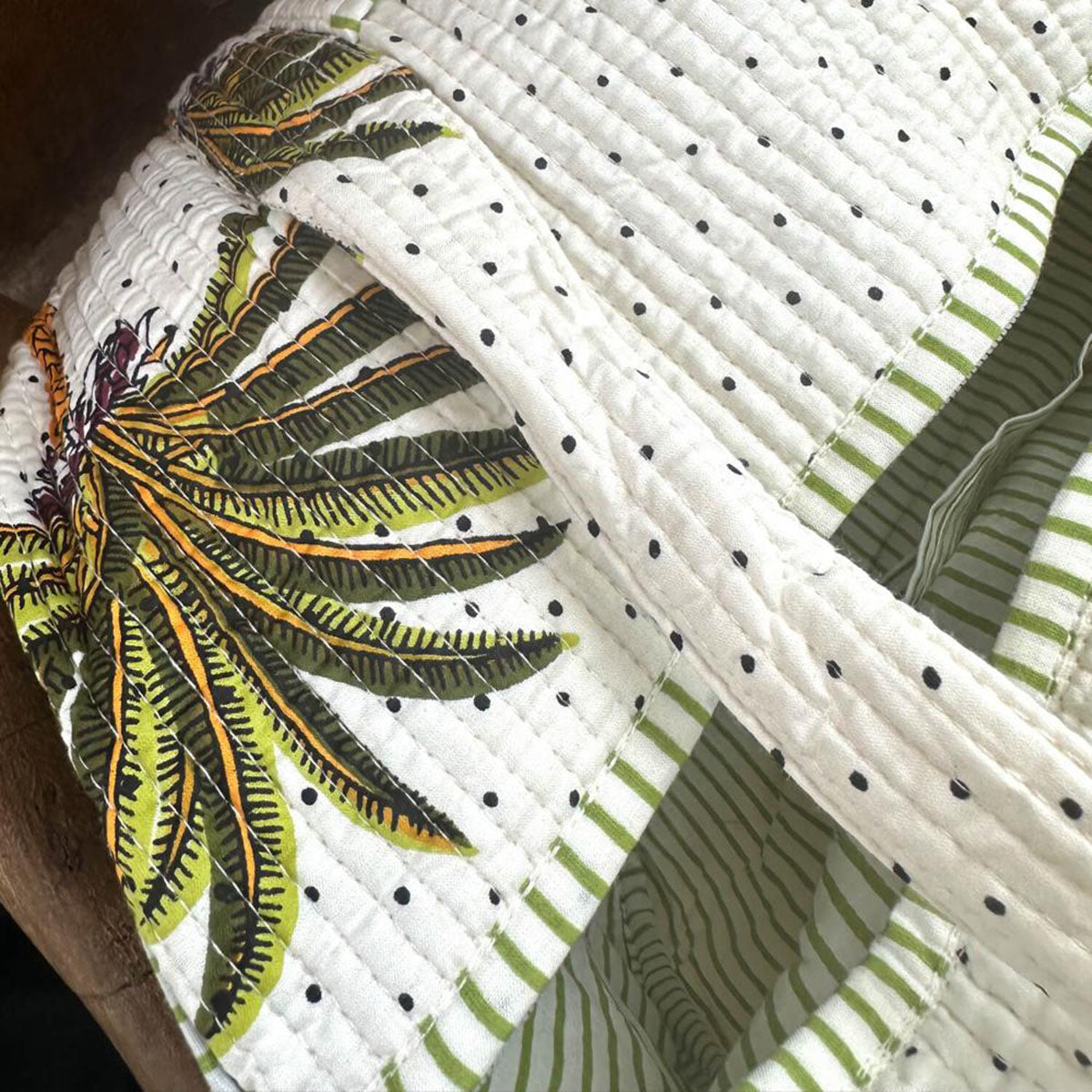 Handgemachte Baumwolltasche  "Palms"