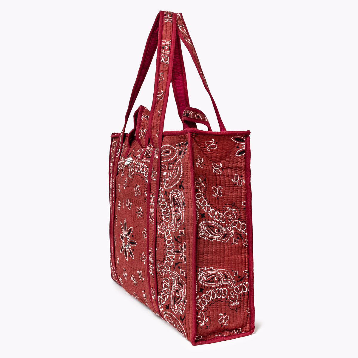 Reise Tote Bag "Paisley Burgundy"