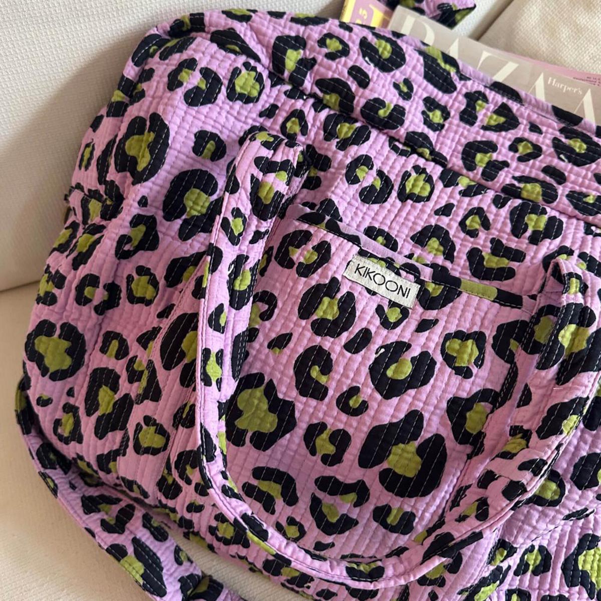 Große Reisetasche "Oh Leo cosmic lilac"
