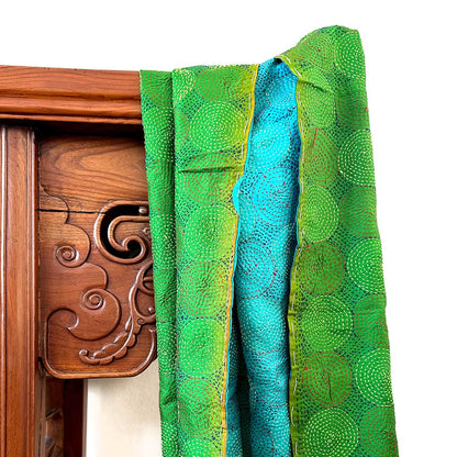 XL – Kantha Scarf "DEEP WATERS" 