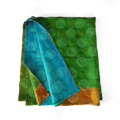 XL – Kantha Scarf "DEEP WATERS" 