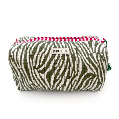 handmade cosmetic bag "Desert Zebra"