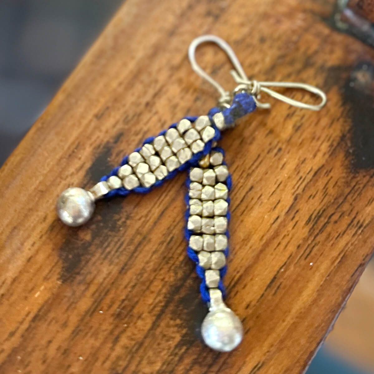 Dokra earrings "short strands"