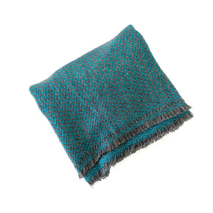 large cashmere scarf "ICYBLUE" 