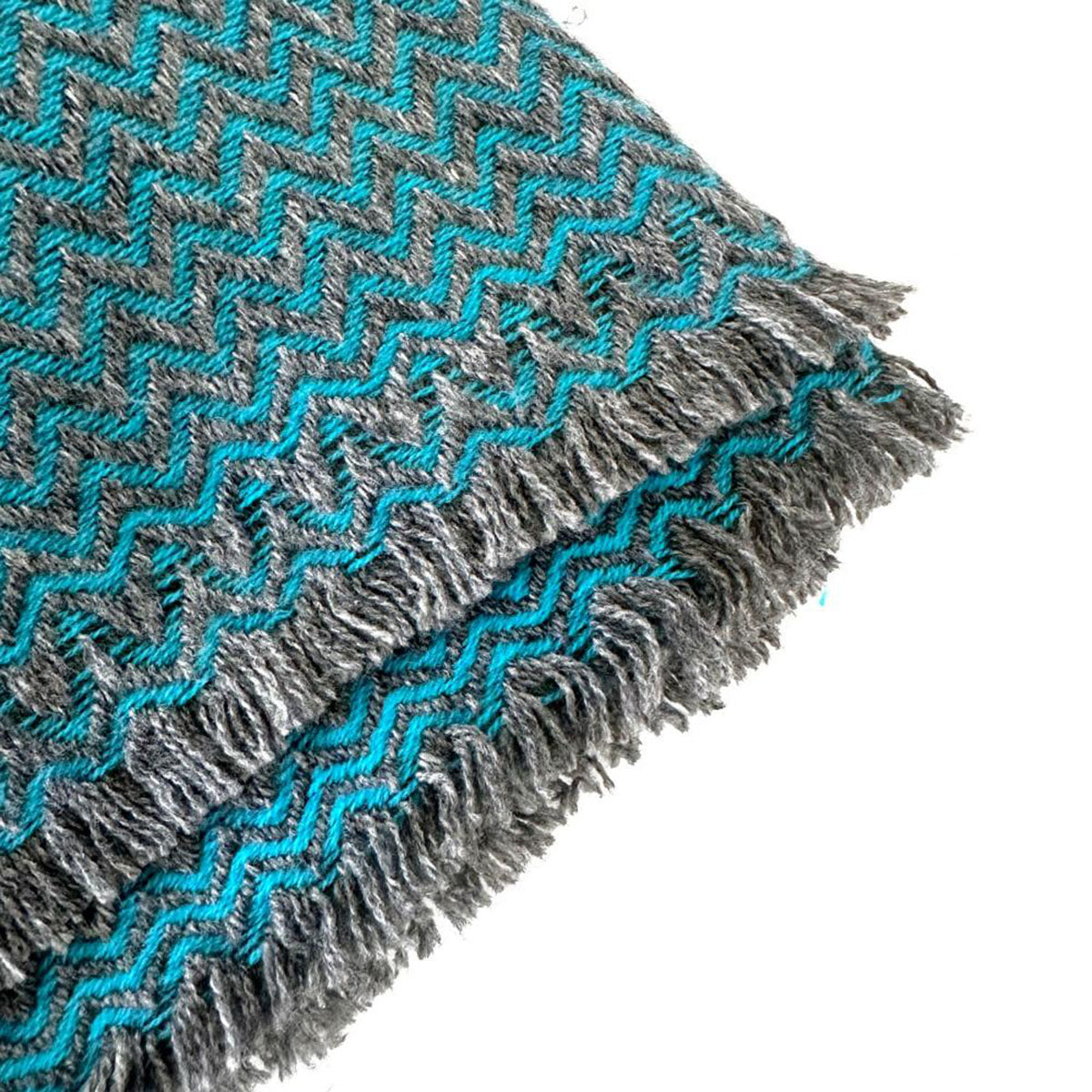 large cashmere scarf "ICYBLUE" 