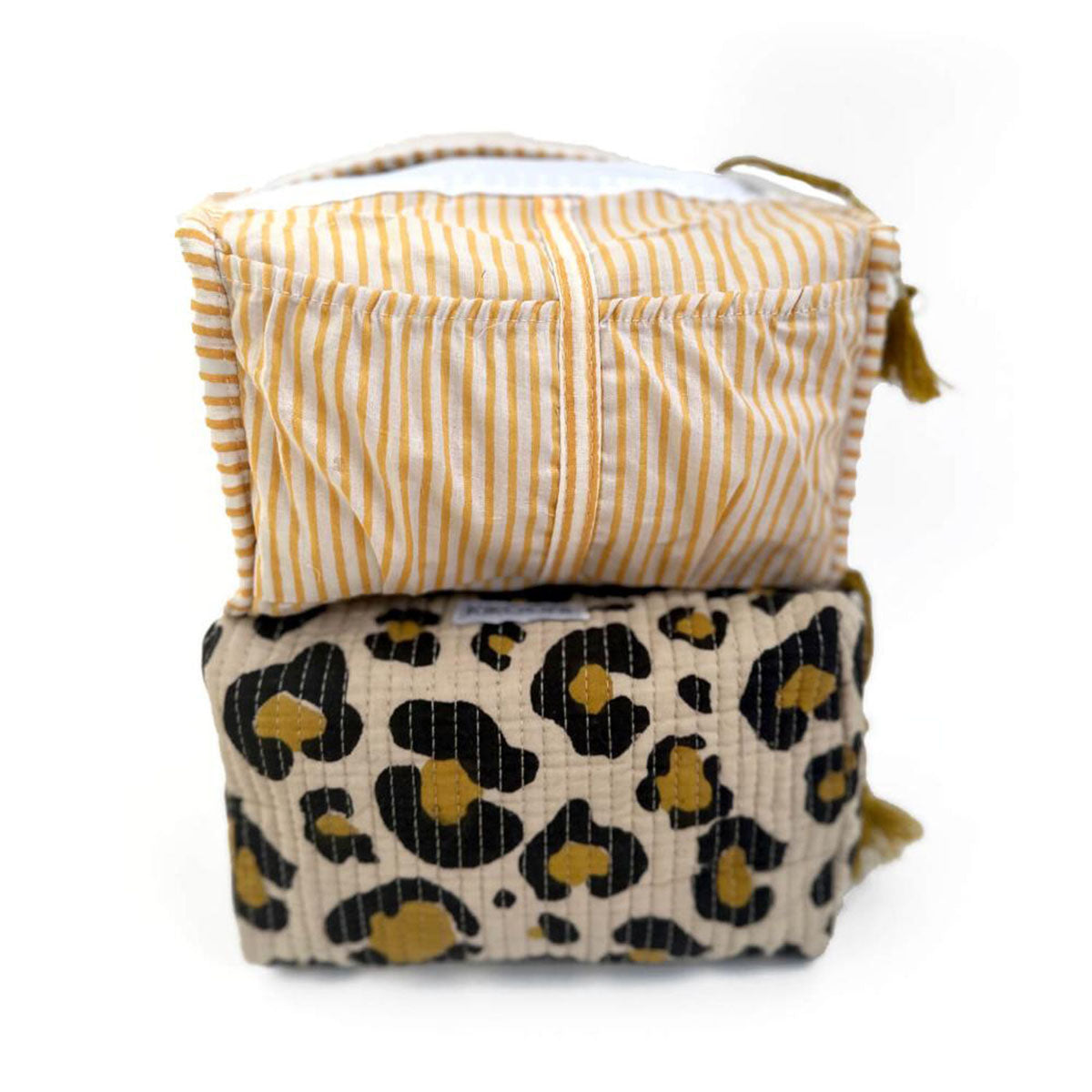 Handgemachte kleine Kosmetiktasche "oh Leo"