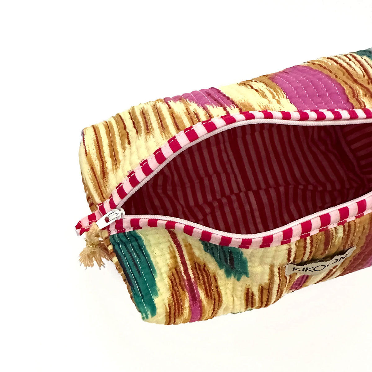 handmade cosmetic bag "Happy Ikat"