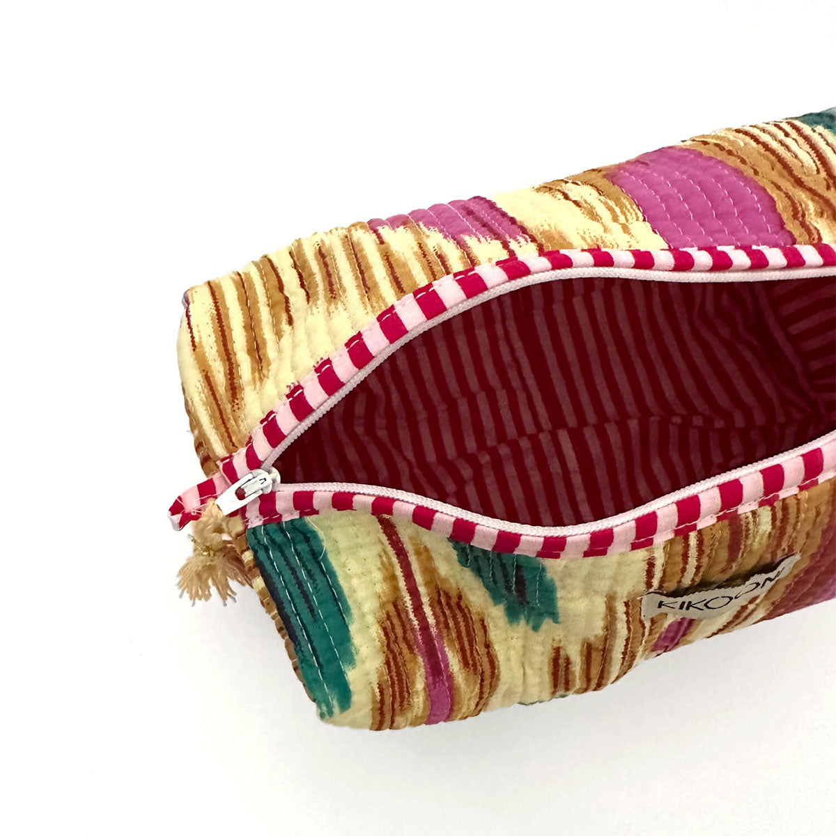 handmade cosmetic bag "Happy Ikat"