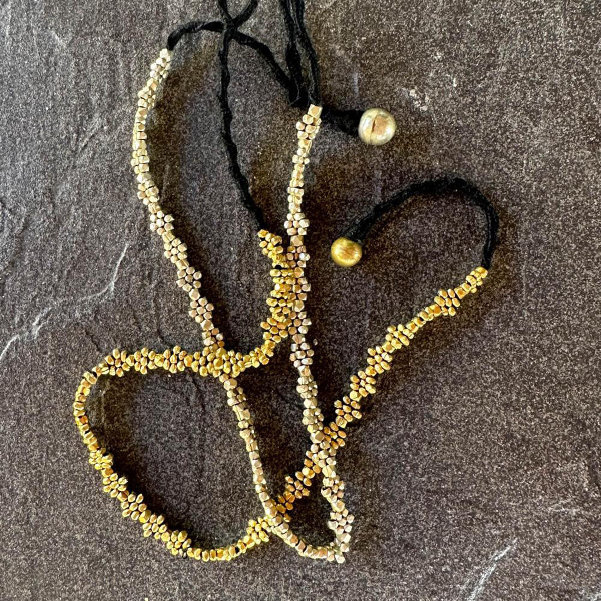 Handcrafted Dokra necklace "Delicate Beauty"
