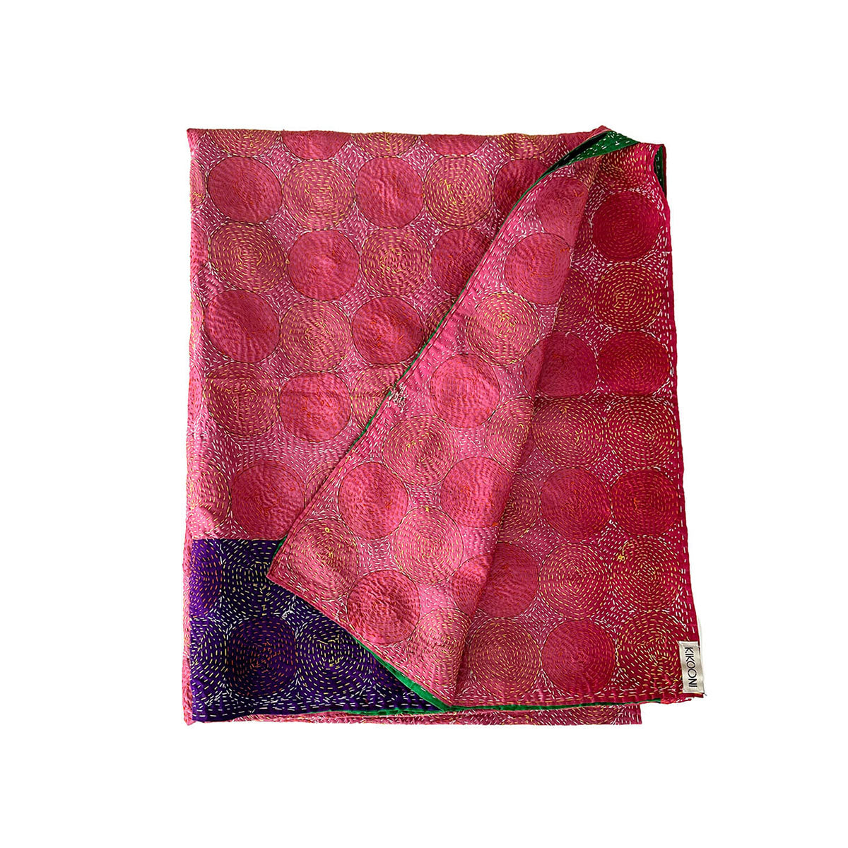 Kantha Scarf "PINK IVY" 