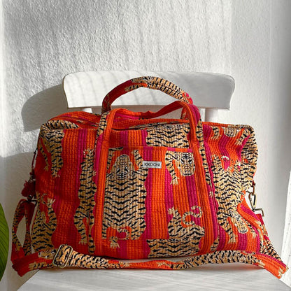 Large travel bag "Poppy Tiger"