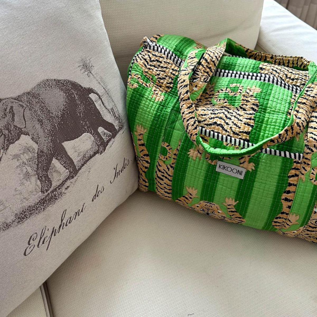 Baumwolltasche  "Poppy Tiger Green"