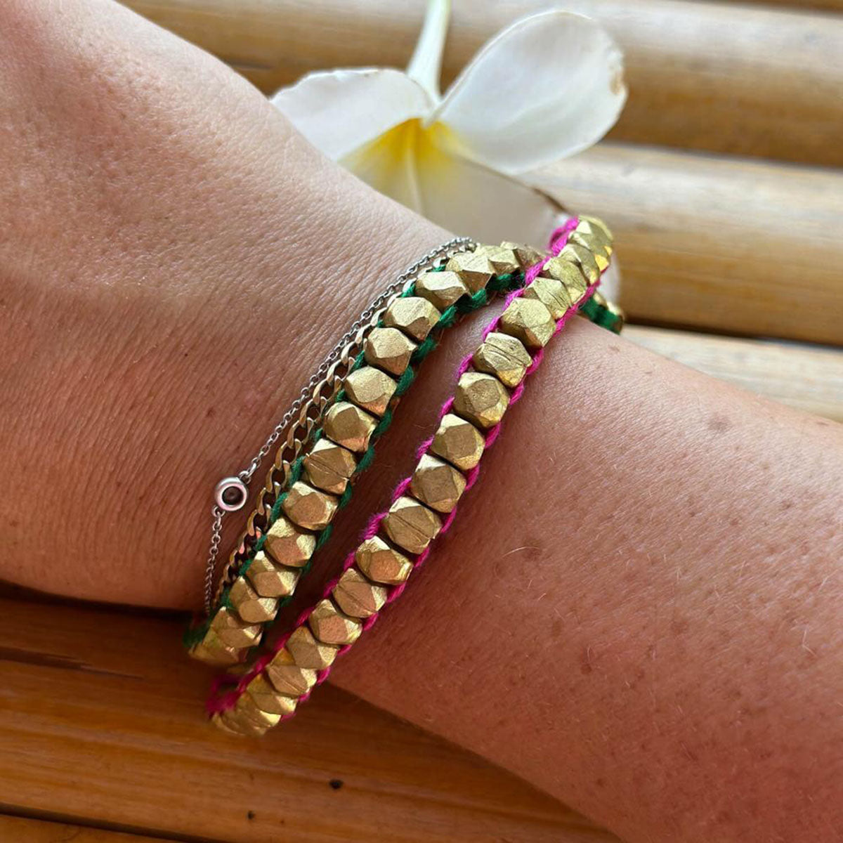 Handcrafted Dokra bracelet "Solid Love"