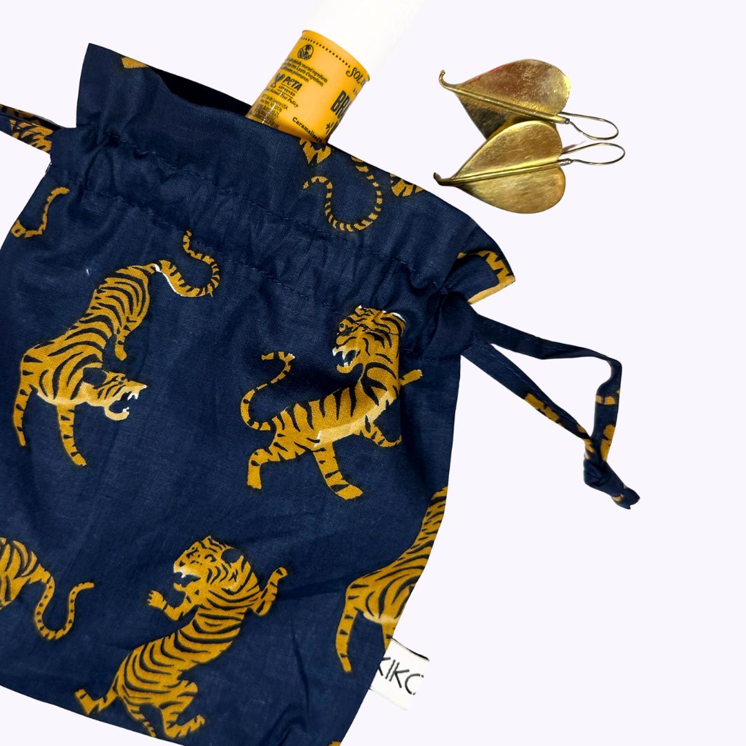 Baumwolltäschchen "Midnight Tiger"