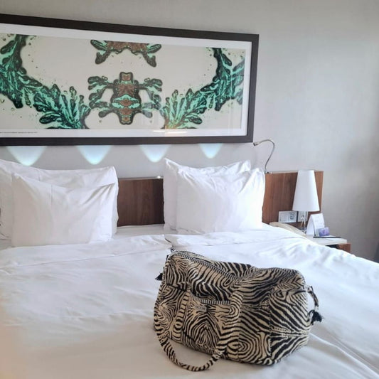 Baumwolltasche "Electric Zebra"