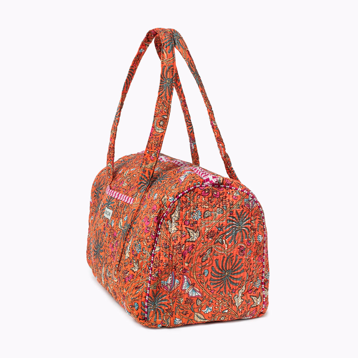 "Orange Palm" cotton bag