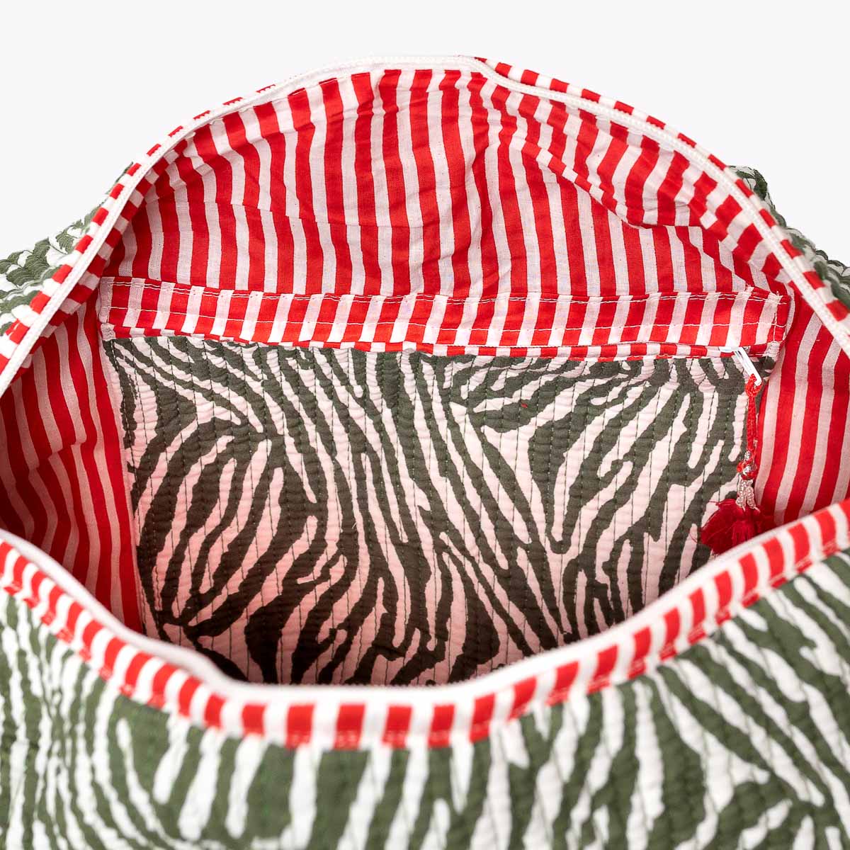 handmade cotton bag "DESERT ZEBRA"
