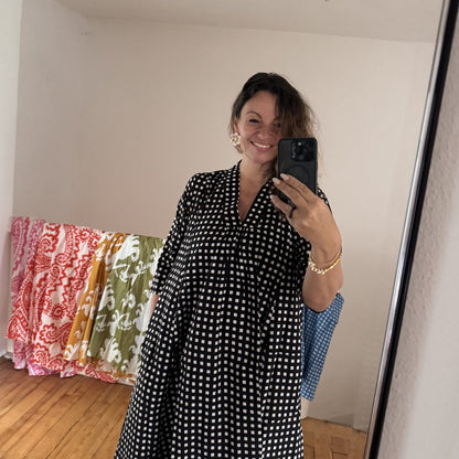 The Easy Dress "happy checks"