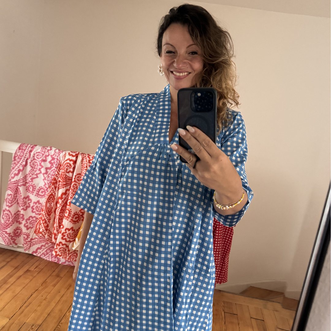 The Easy Dress "happy checks"