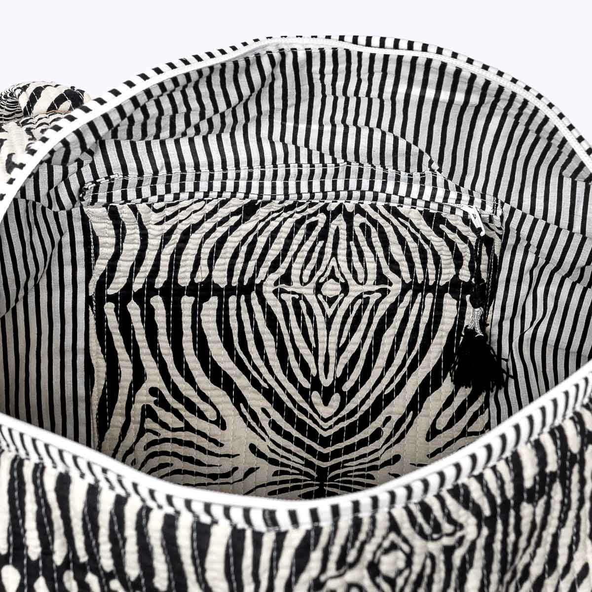 Baumwolltasche "Electric Zebra"