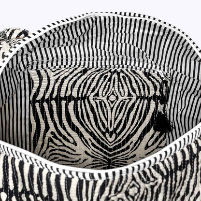 Baumwolltasche "Electric Zebra"