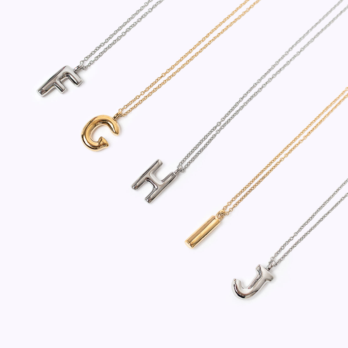 Initial Necklace – Stainless Steel