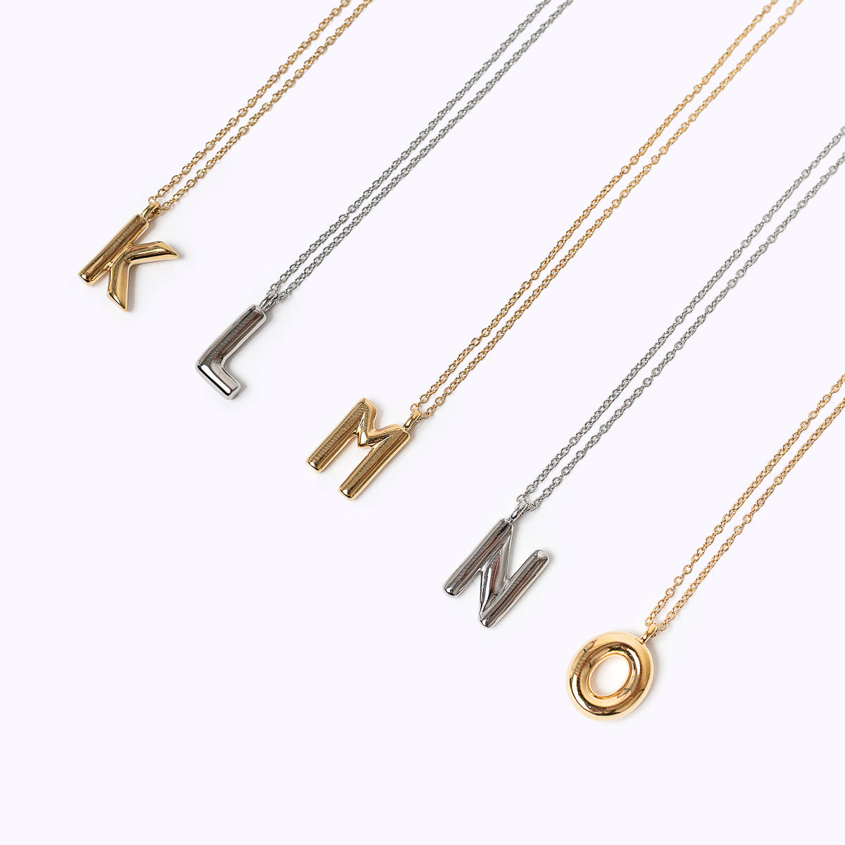 Initial Necklace – Stainless Steel