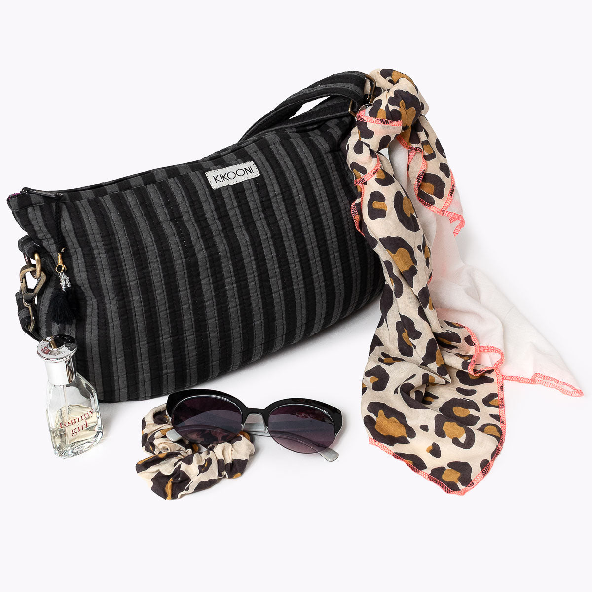 K - BAG "Thin Stripes Black"