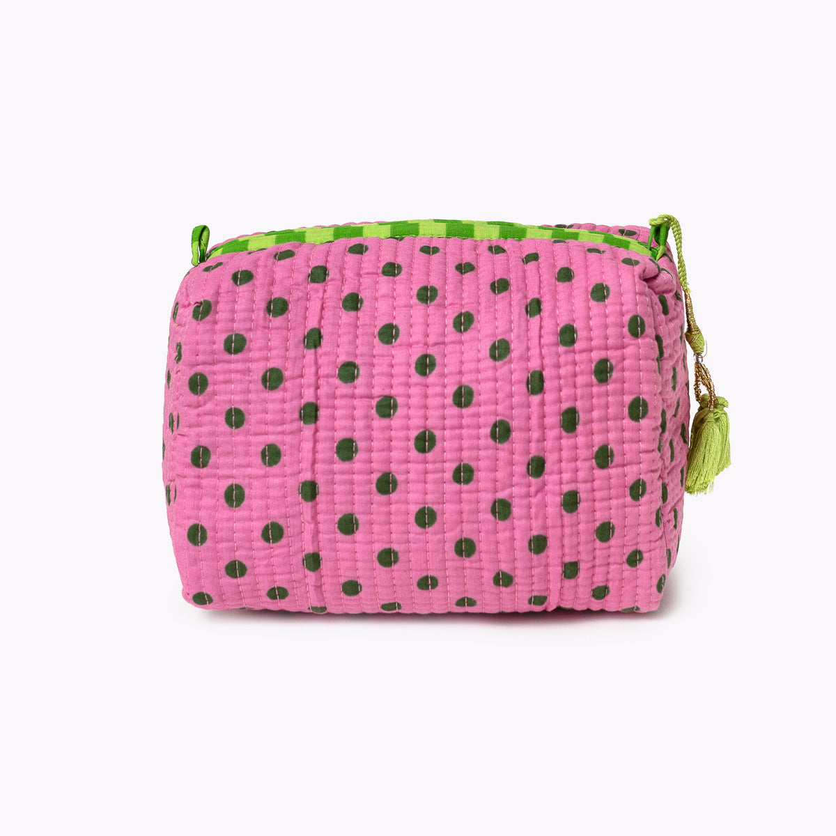 Kleine Kosmetiktasche "Dizzy DOTS LIME"