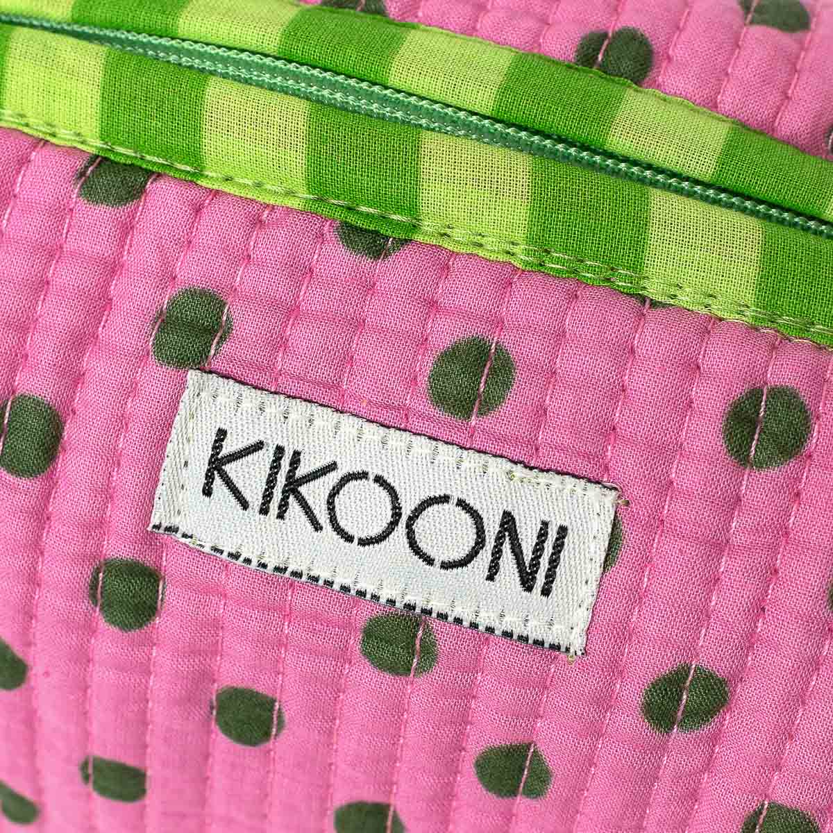 Kleine Kosmetiktasche "Dizzy DOTS LIME"