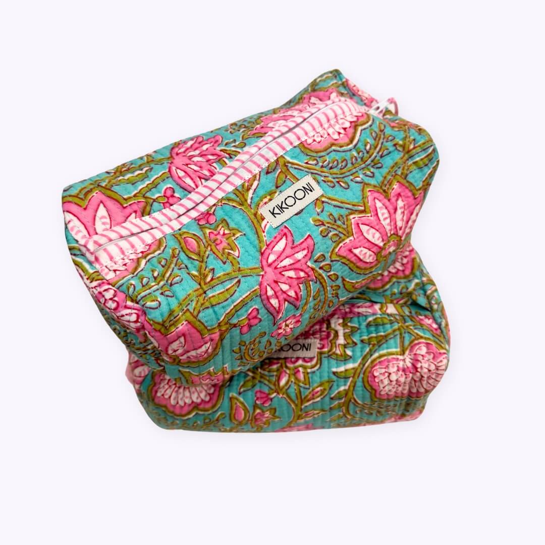 "Pink Lotus" cosmetic bag
