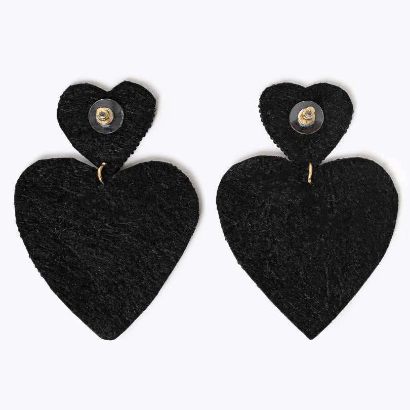 Beaded earrings "My Heart"