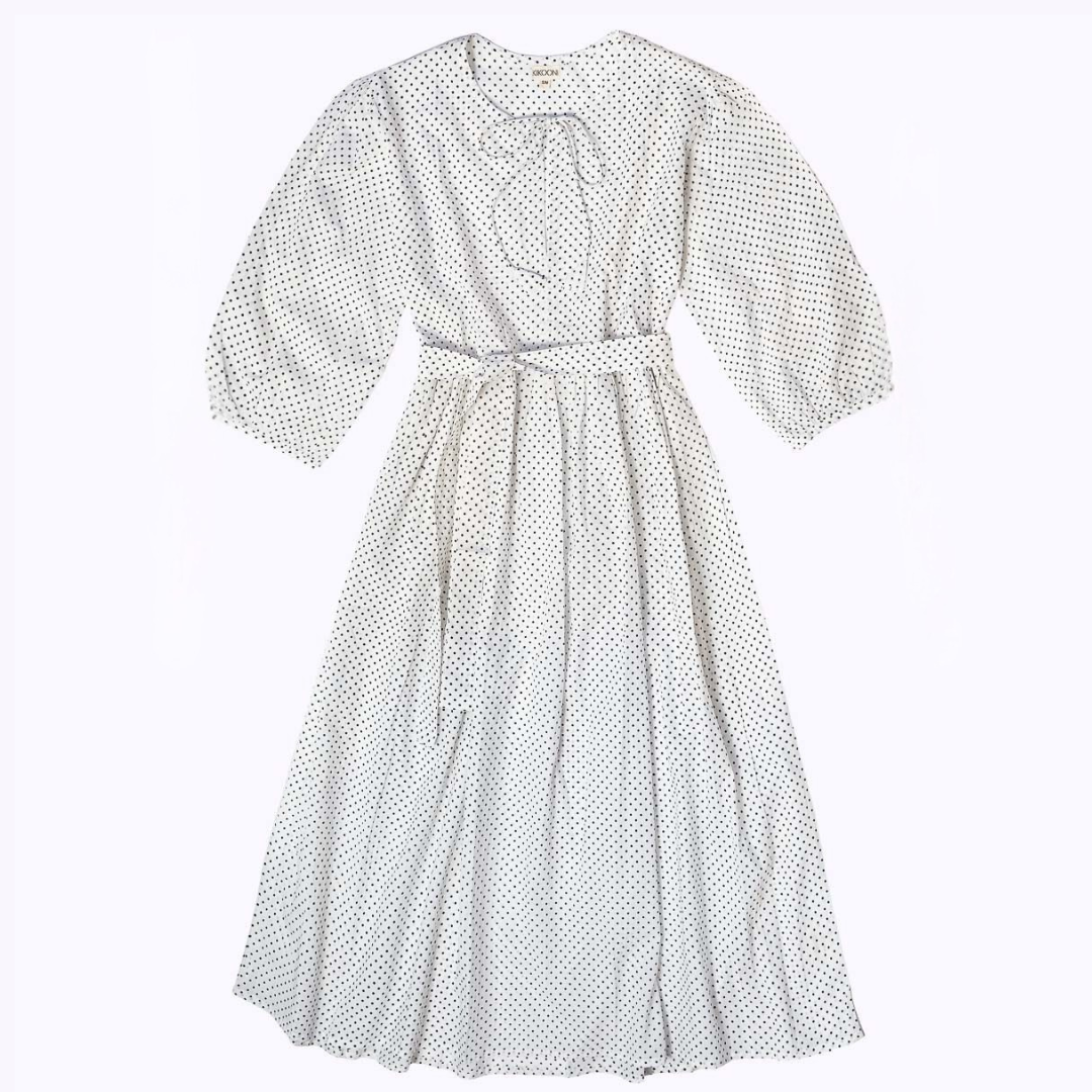 Muse Dress "Mini Polka White"