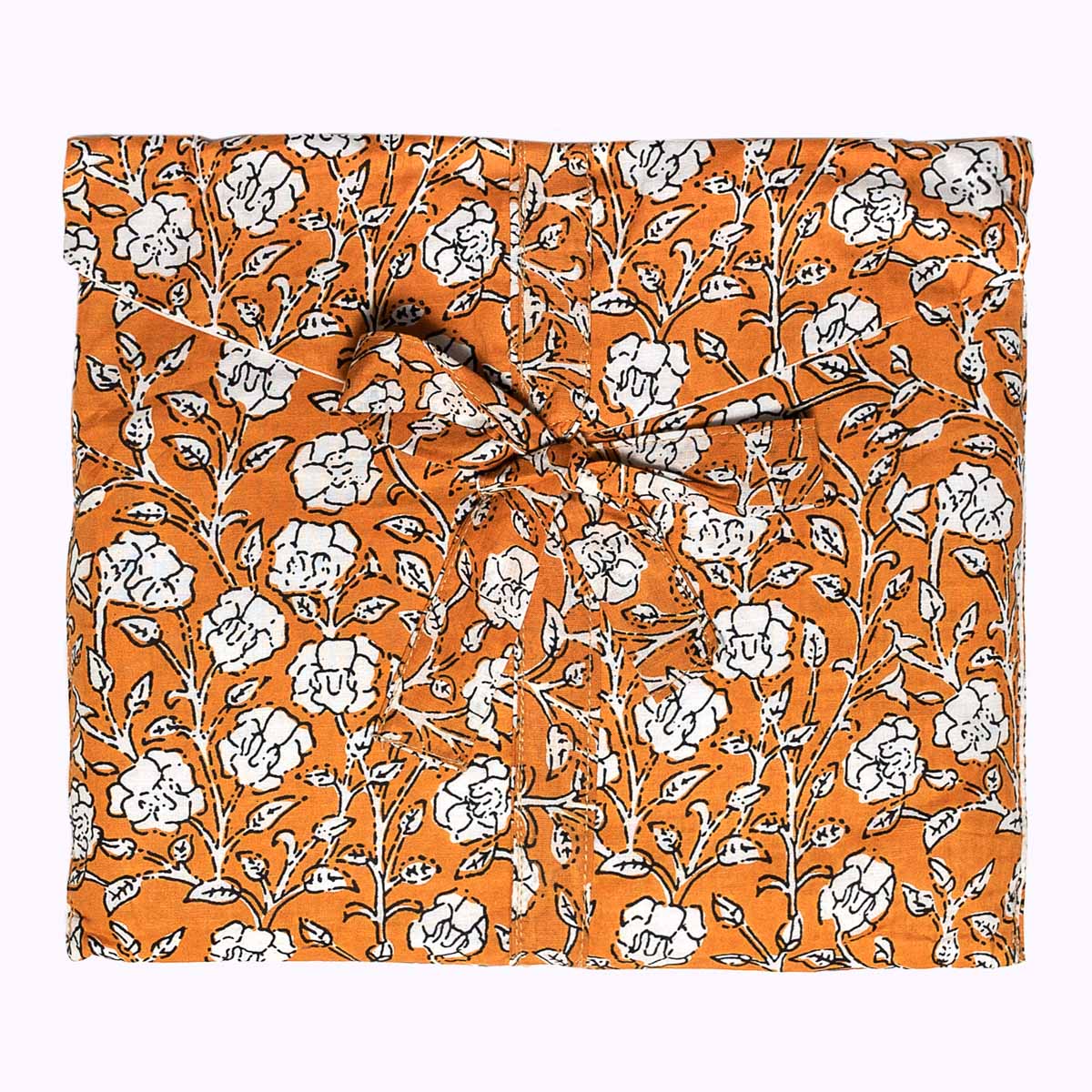 handbedruckter Baumwoll Pyjama "Marigold Bloom"