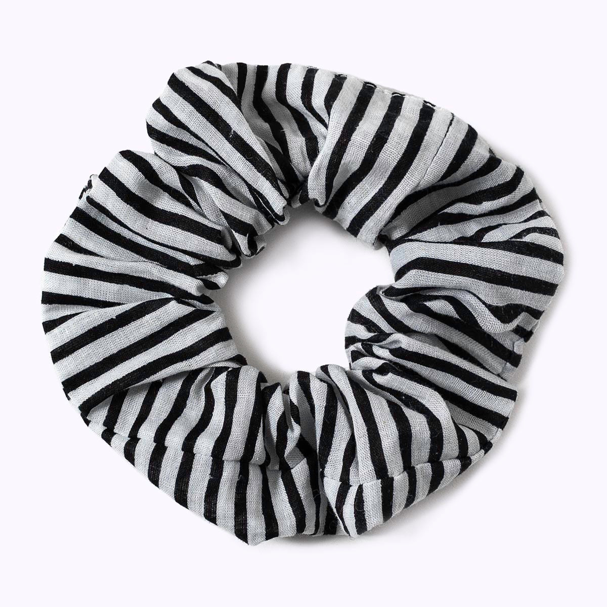 Baumwoll- Scrunchie "Shadow lines"