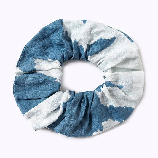 Baumwoll- Scrunchie "Sidha blue"