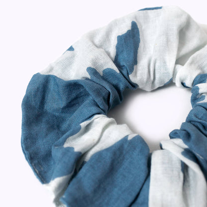 Baumwoll- Scrunchie "Sidha blue"