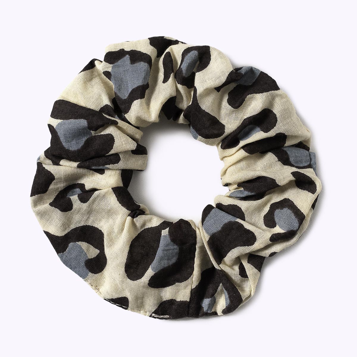 Baumwoll-Scrunchie "blue leo"