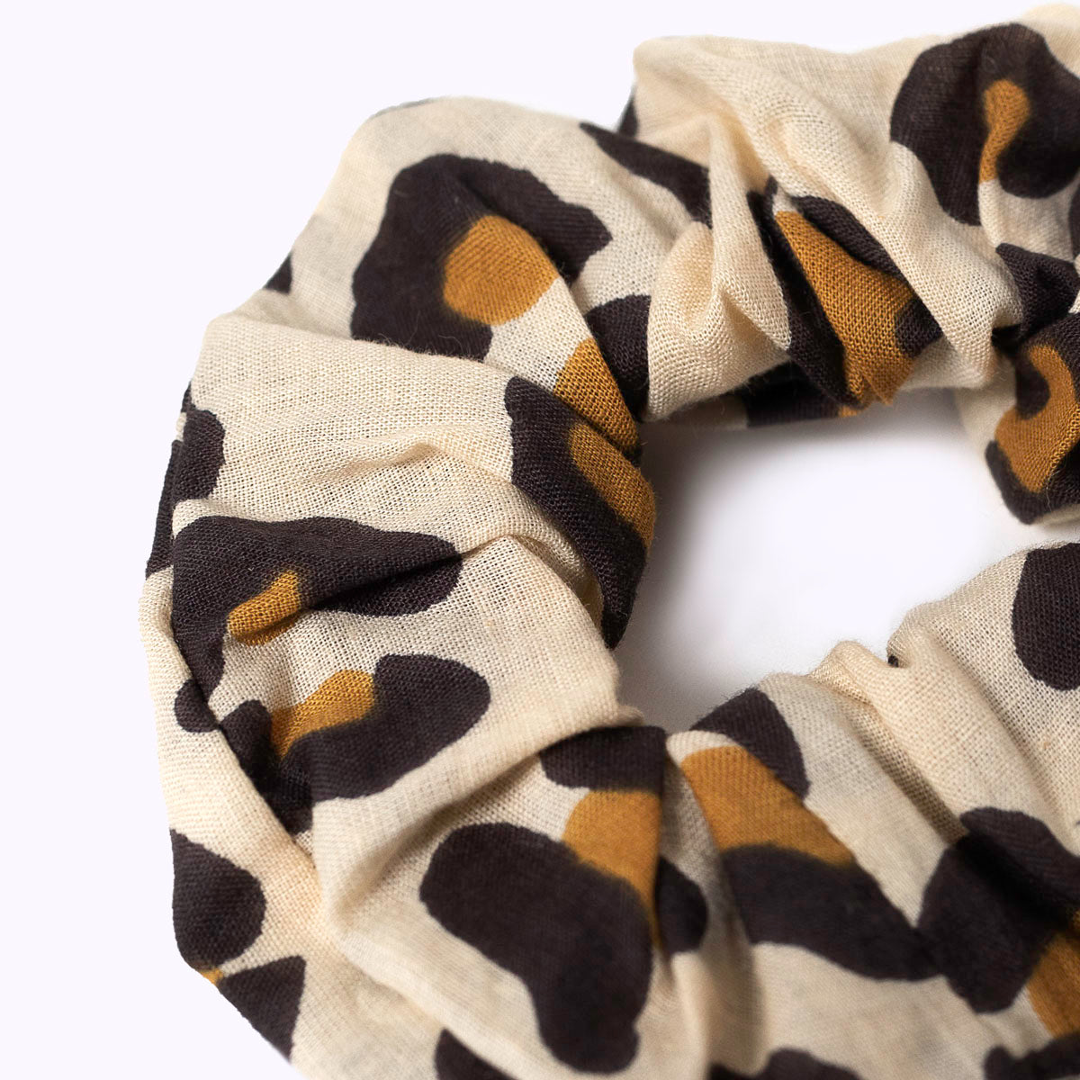 "Oh Leo" cotton scrunchie