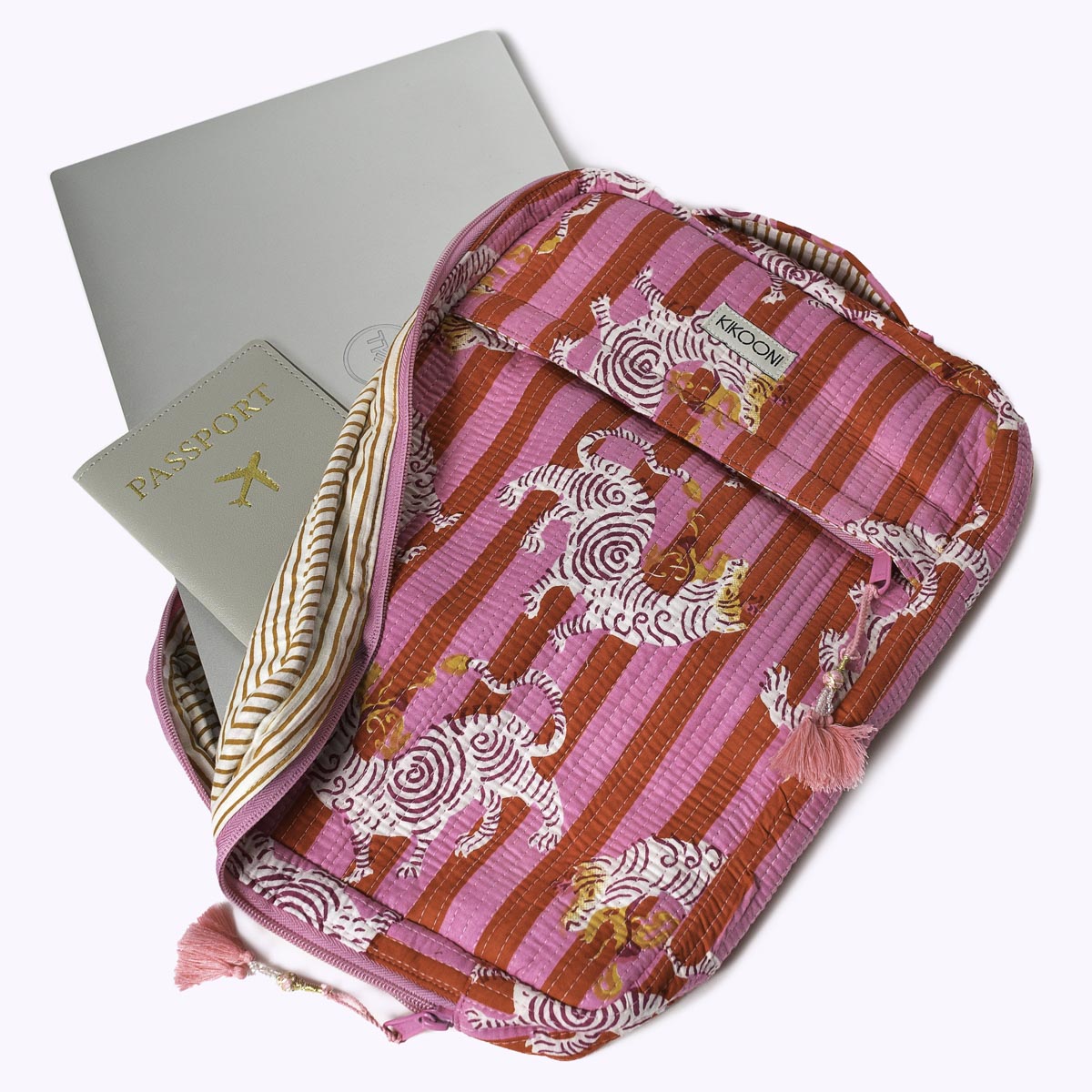 14 Zoll Handgemachte Laptoptasche "Mysty Dragon" small