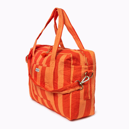 Große Reisetasche "BOLD Stripes" Tangerine