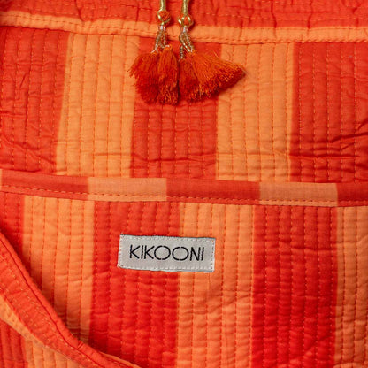Große Reisetasche "BOLD Stripes" Tangerine