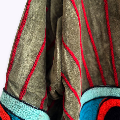 handgefertigte Velvet Jacke "My 3. Eye"  - in the Woods