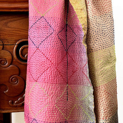 XL – Kantha scarf "READY FOR SPRING" 