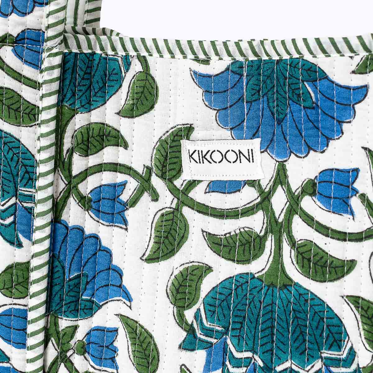 XL Artisan Shopper "Blue Lotus"