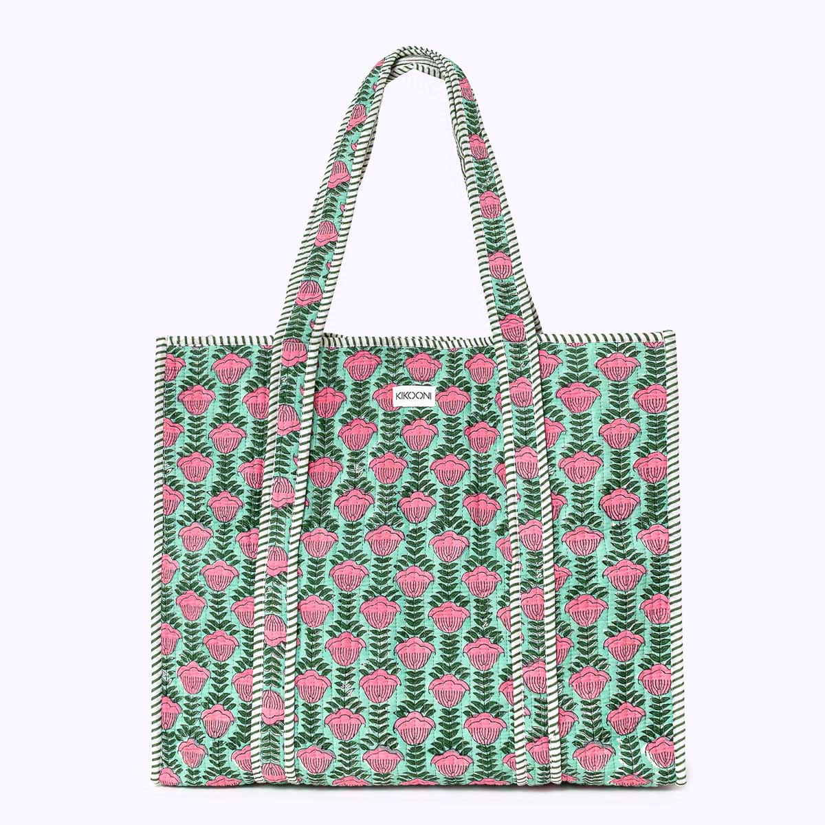 XL Artisan Shopper "Mint Blossom"