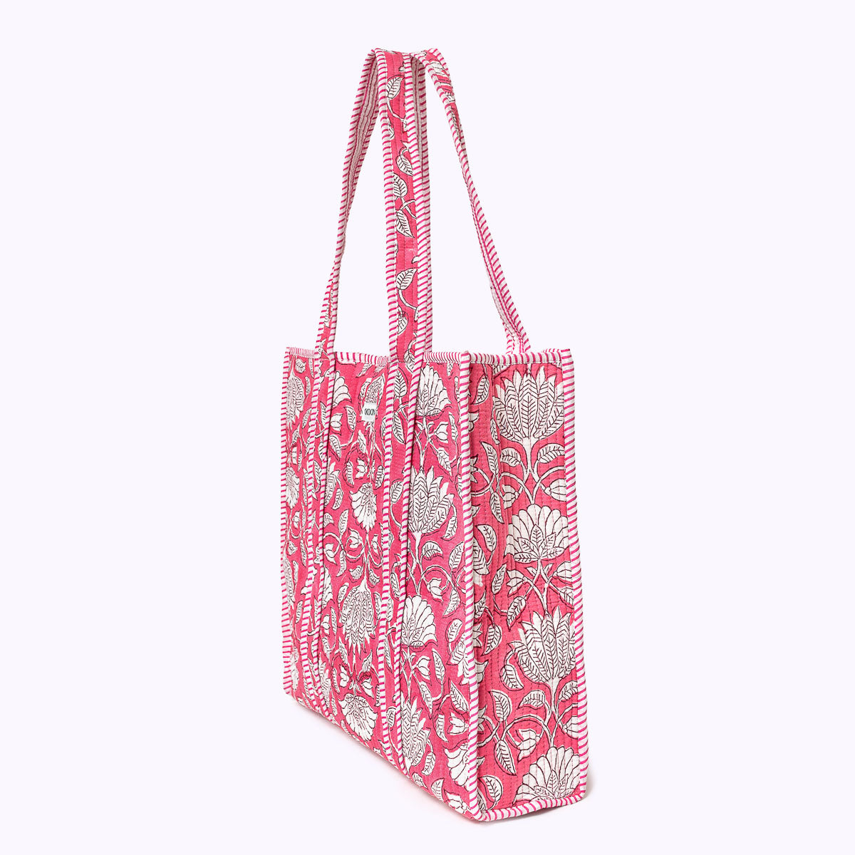 XL Artisan Shopper "Pink Lotus"