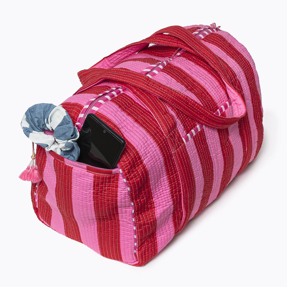 Bold Stripes Love cotton bag
