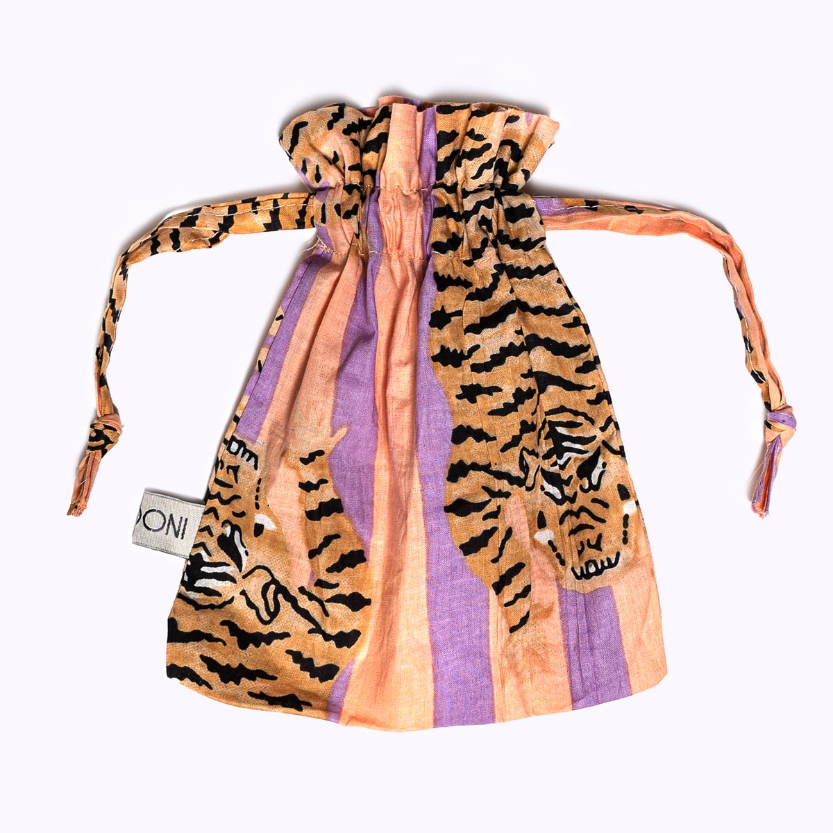 Baumwolltäschchen "Poppy Tiger Peach Fusion"