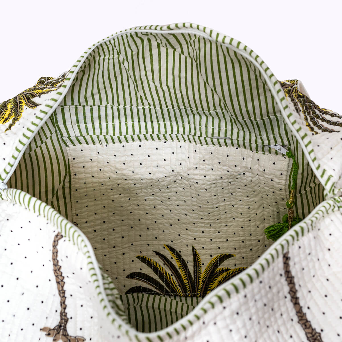 Handgemachte Baumwolltasche  "Palms"